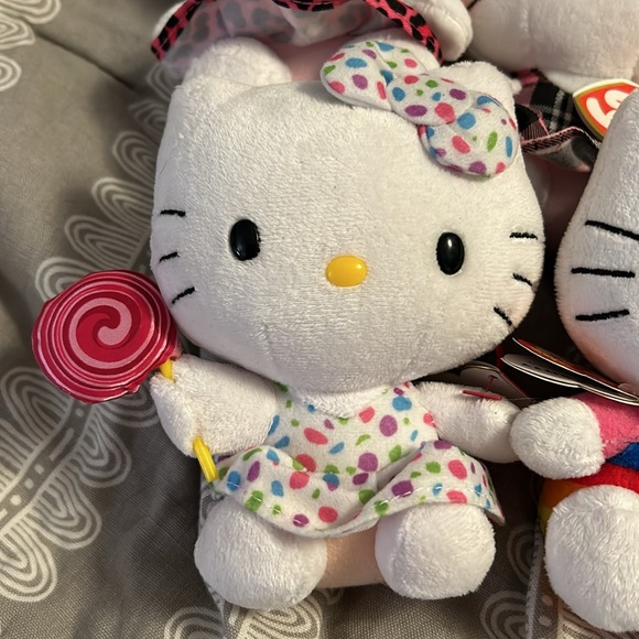 Set of 5 Hello Kitty Beanie Babies NWT - Picture 2 of 6